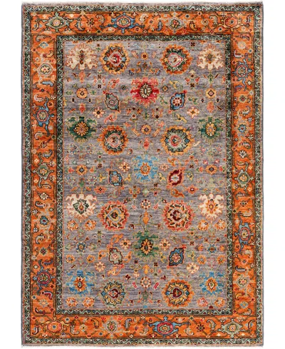 Adorn Hand Woven Rugs Serapi M0103-299 4'3"x5'10" Area Rug In Gray