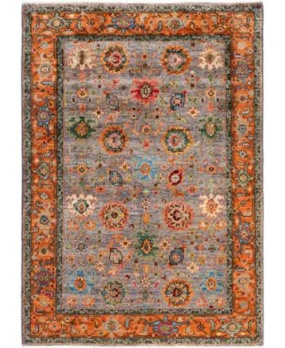 Adorn Hand Woven Rugs Serapi M0103 299 Rug Collection In Gray