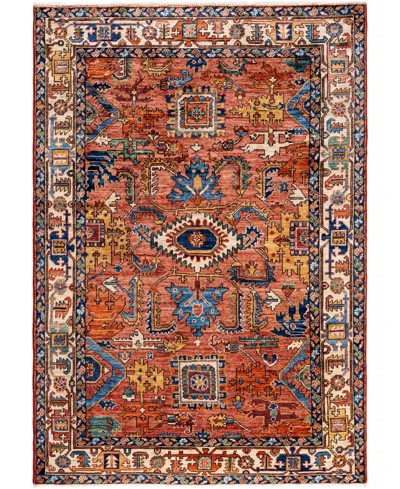 Adorn Hand Woven Rugs Serapi M0103-300 4'x5'10" Area Rug In Red
