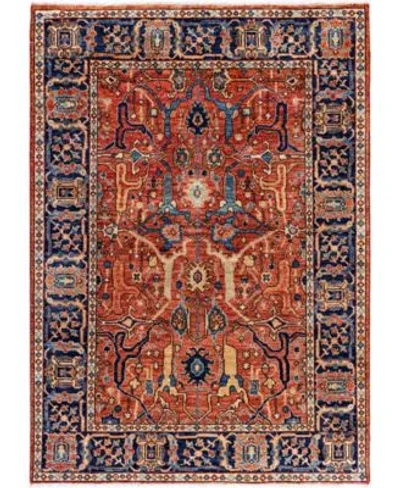 Adorn Hand Woven Rugs Serapi M0103 302 Rug Collection In Red