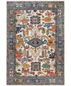 Adorn Hand Woven Rugs Serapi M0103-303 4'1"x6' Area Rug In White