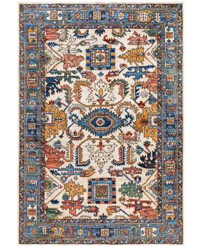 Adorn Hand Woven Rugs Serapi M0103-303 4'1"x6' Area Rug In White