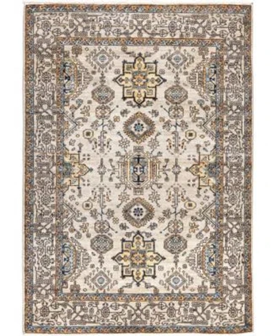 Adorn Hand Woven Rugs Serapi M0103 306 Rug Collection In Gray