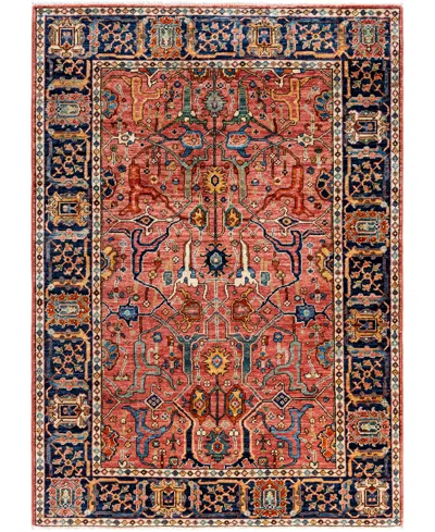 Adorn Hand Woven Rugs Serapi M0103-308 4'2"x5'10" Area Rug In Pink