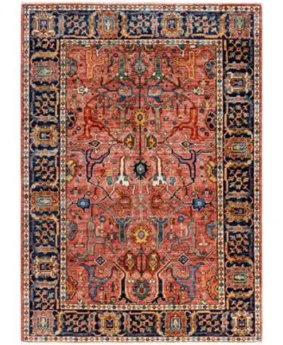 Adorn Hand Woven Rugs Serapi M0103 308 Rug Collection In Pink