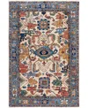 Adorn Hand Woven Rugs Serapi M0103-309 4'1"x5'11" Area Rug In White