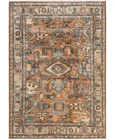 Adorn Hand Woven Rugs Serapi M0103-311 4'2"x5'10" Area Rug In Orange