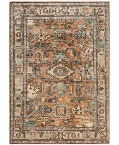 Adorn Hand Woven Rugs Serapi M0103 311 Rug Collection In Orange