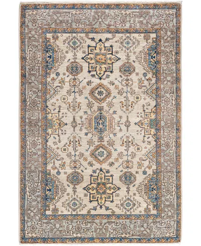 Adorn Hand Woven Rugs Serapi M0103-314 3'11"x5'9" Area Rug In Gray