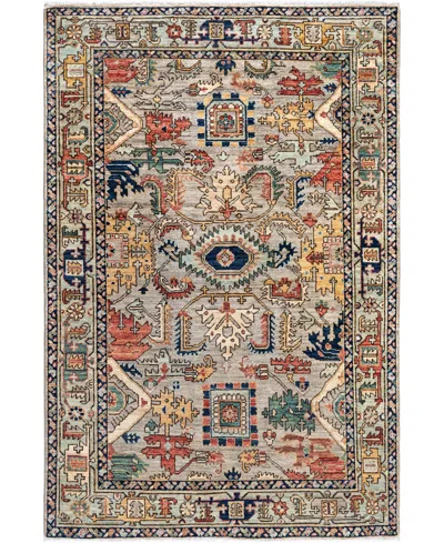 Adorn Hand Woven Rugs Serapi M0103-315 3'11"x5'10" Area Rug In Gray