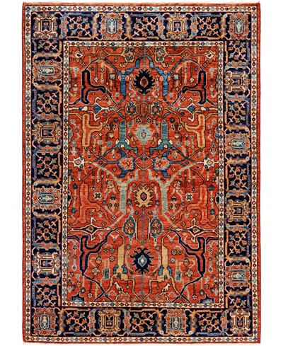 Adorn Hand Woven Rugs Serapi M0103-316 4'2"x5'11" Area Rug In Red
