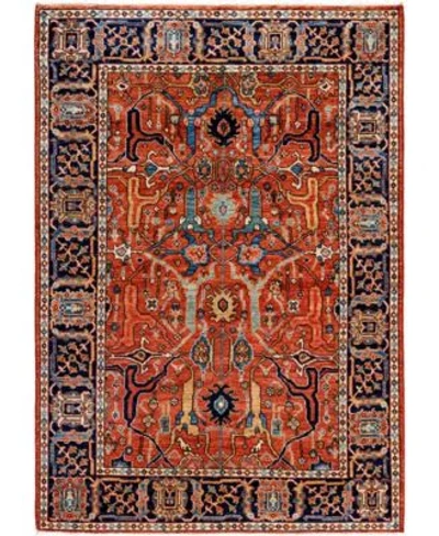 Adorn Hand Woven Rugs Serapi M0103 316 Rug Collection In Red