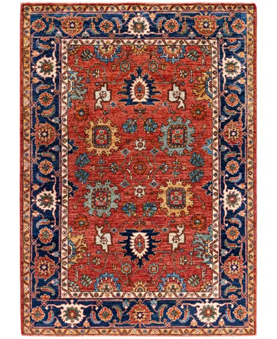 Adorn Hand Woven Rugs Serapi M0103-318 4'3"x5'11" Area Rug In Red