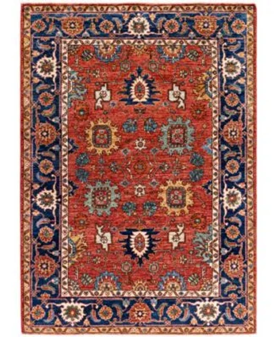 Adorn Hand Woven Rugs Serapi M0103 318 Rug Collection In Red