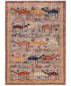 Adorn Hand Woven Rugs Serapi M0103-319 4'2"x5'10" Area Rug In Gray