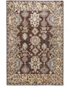 Adorn Hand Woven Rugs Serapi M0103-320 4'x5'11" Area Rug In Brown