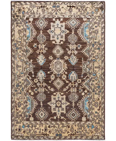 Adorn Hand Woven Rugs Serapi M0103-320 4'x5'11" Area Rug In Brown