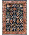 Adorn Hand Woven Rugs Serapi M0103-322 4'3"x5'10" Area Rug In Blue