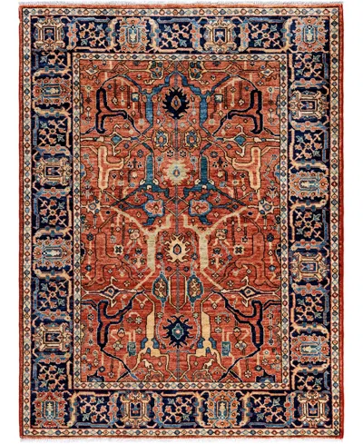 Adorn Hand Woven Rugs Serapi M0103-324 4'2"x5'8" Area Rug In Red