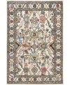 Adorn Hand Woven Rugs Serapi M0103-325 4'x5'11" Area Rug In White