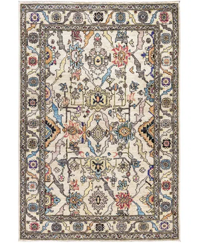 Adorn Hand Woven Rugs Serapi M0103-325 4'x5'11" Area Rug In White