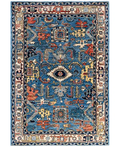 Adorn Hand Woven Rugs Serapi M0103-326 4'1"x5'11" Area Rug In Blue