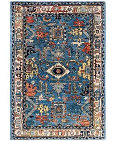 Adorn Hand Woven Rugs Serapi M0103 326 Rug Collection In Blue