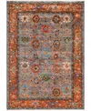 Adorn Hand Woven Rugs Serapi M0103-327 4'3"x5'11" Area Rug In Gray