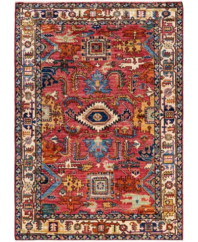 Adorn Hand Woven Rugs Serapi M0103-331 4'2"x5'10" Area Rug In Red