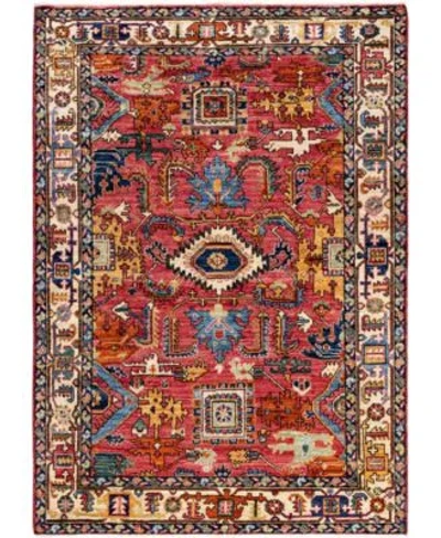Adorn Hand Woven Rugs Serapi M0103 331 Rug Collection In Red