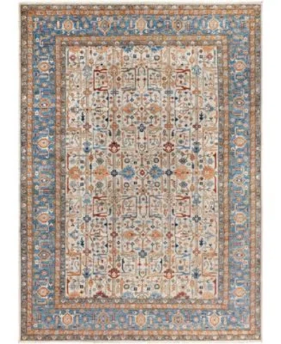 Adorn Hand Woven Rugs Serapi M0103 55 Rug Collection In Gray