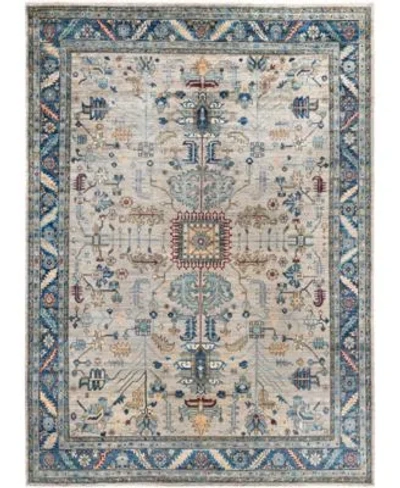 Adorn Hand Woven Rugs Serapi M0103 58 Rug Collection In Gray