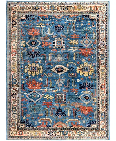 Adorn Hand Woven Rugs Serapi M0103-59 10'1"x13'10" Area Rug In Blue