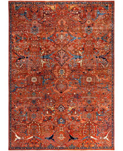 Adorn Hand Woven Rugs Serapi M0103-60 9'10"x13'10" Area Rug In Orange