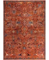 Adorn Hand Woven Rugs Serapi M0103 60 Rug Collection In Orange