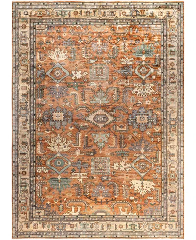 Adorn Hand Woven Rugs Serapi M0103-63 9'11"x13'9" Area Rug In Orange