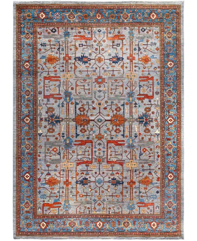 Adorn Hand Woven Rugs Serapi M0103-64 10'2"x14' Area Rug In Gray