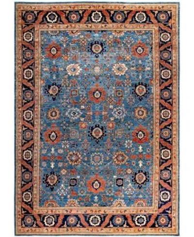 Adorn Hand Woven Rugs Serapi M0103 65 Rug Collection In Blue