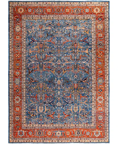 Adorn Hand Woven Rugs Serapi M0103-67 10'x14'2" Area Rug In Blue