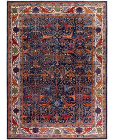 Adorn Hand Woven Rugs Serapi M0103 71 Rug Collection In Blue