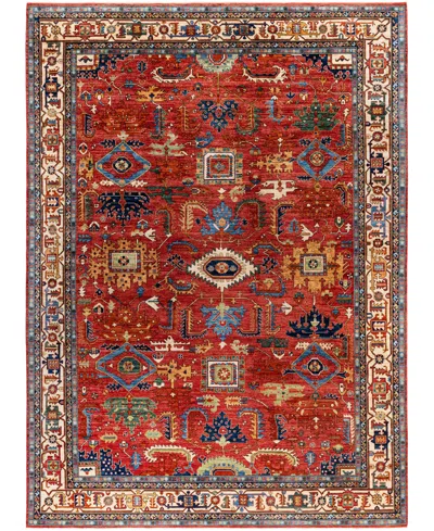 Adorn Hand Woven Rugs Serapi M0103-73 10'2"x13'11" Area Rug In Red
