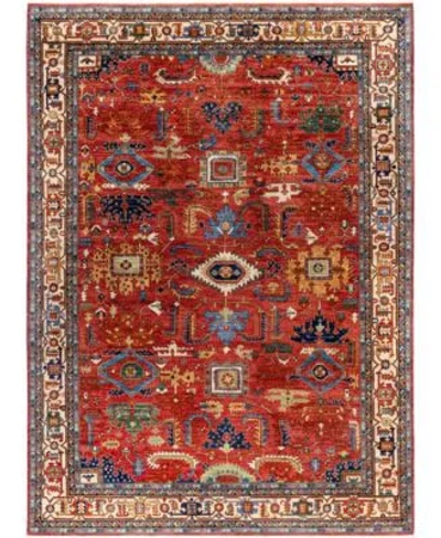 Adorn Hand Woven Rugs Serapi M0103 73 Rug Collection In Red