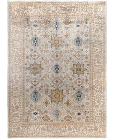 Adorn Hand Woven Rugs Serapi M0103 74 Rug Collection In Gray