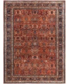 Adorn Hand Woven Rugs Serapi M0103 75 Rug Collection In Orange