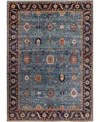Adorn Hand Woven Rugs Serapi M0103-76 9'10"x13'10" Area Rug In Blue