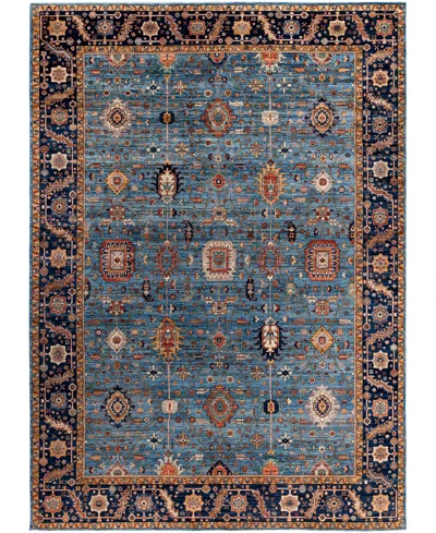 Adorn Hand Woven Rugs Serapi M0103-76 9'10"x13'10" Area Rug In Blue