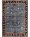 Adorn Hand Woven Rugs Serapi M0103 76 Rug Collection In Blue