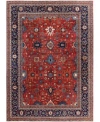 Adorn Hand Woven Rugs Serapi M0103 78 Rug Collection In Red