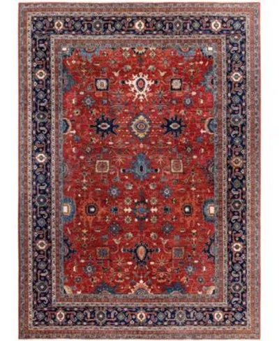 Adorn Hand Woven Rugs Serapi M0103 78 Rug Collection In Red