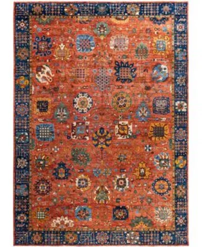 Adorn Hand Woven Rugs Serapi M0103 82 Rug Collection In Red